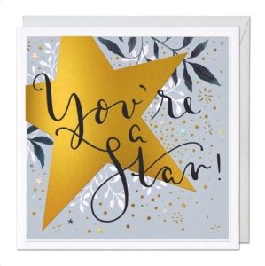 You're a Star! Luxury Thank You Card